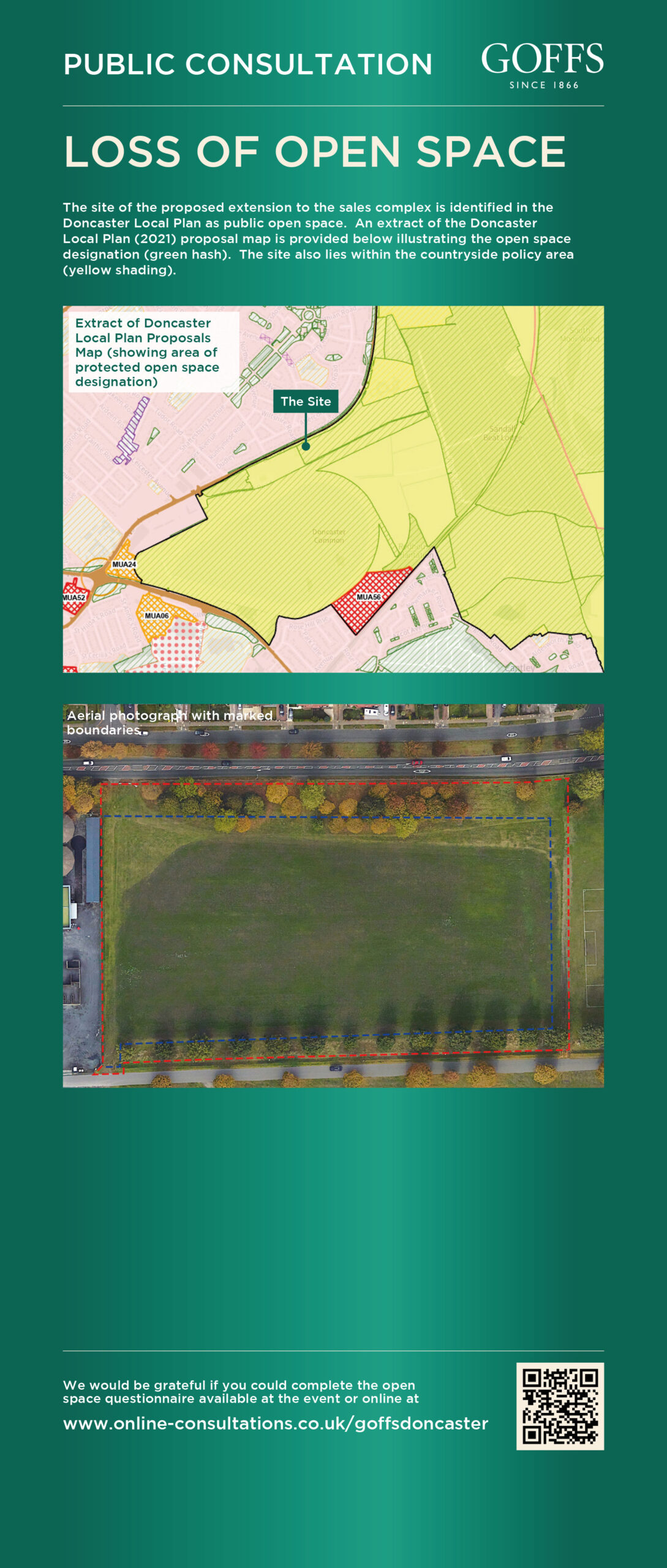 Loss of open space banner